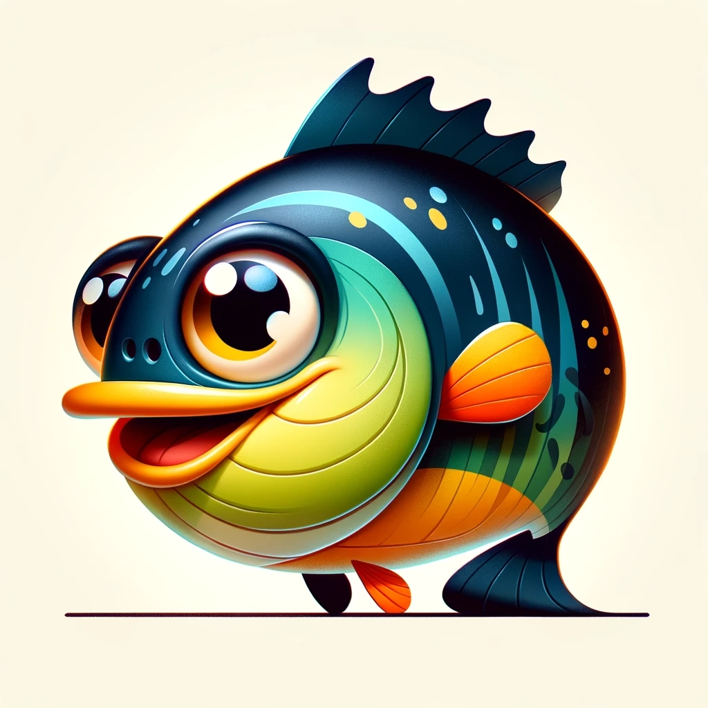 カラフルな泳ぎ - 笑顔を呼ぶブラックバス